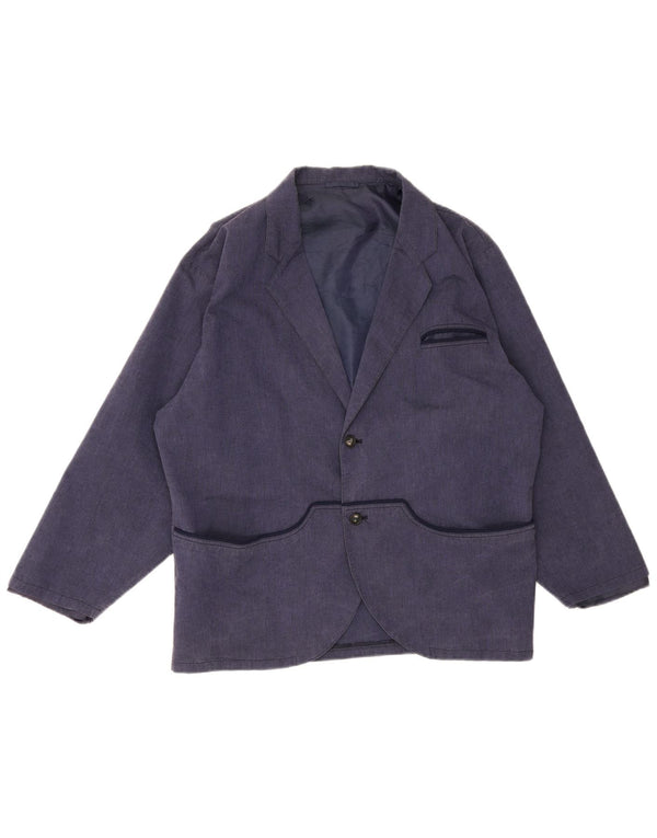 Vintage Herre 2-knaps blazerjakke IT 48 Medium Navy Blue