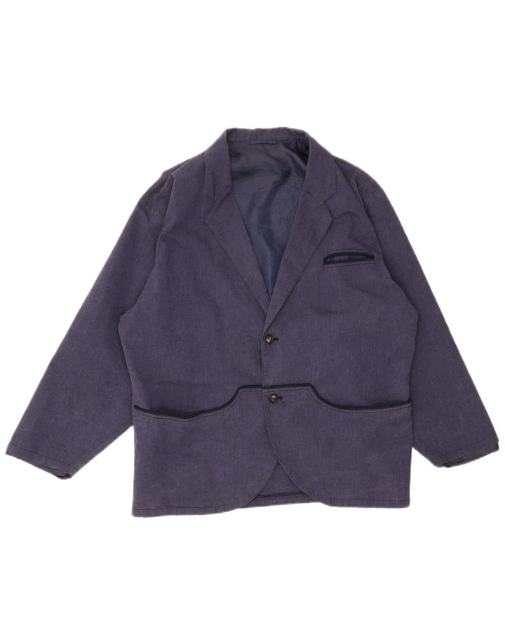 Vintage Herre 2-knaps blazerjakke IT 48 Medium Navy Blue