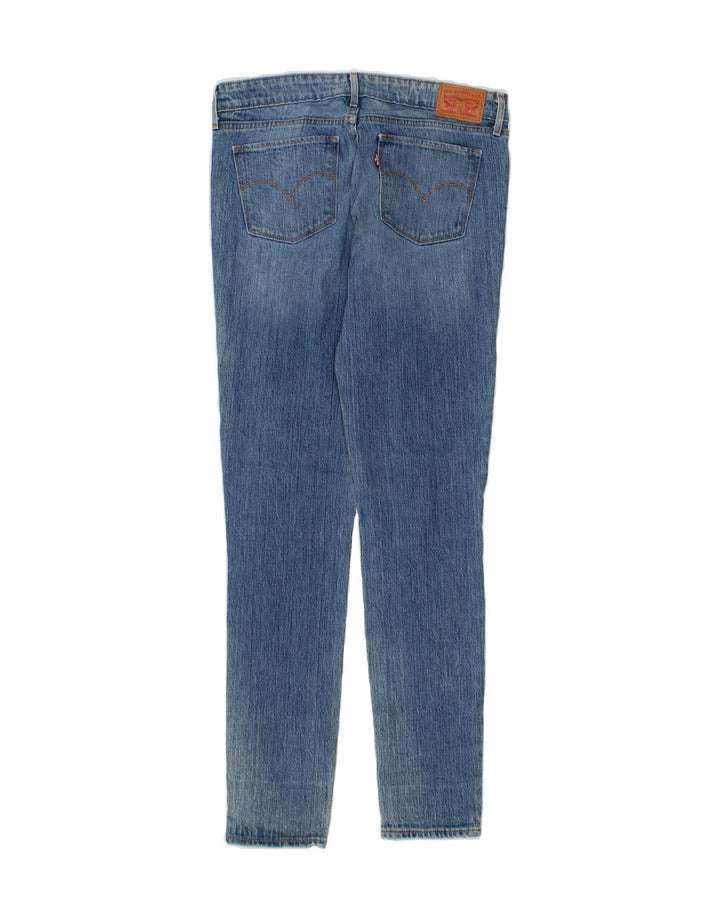 LEVI'S Womens 711 Distressed Skinny Jeans W29 L32 Blue Cotton Vintage Levi's and Second-Hand Levi's from Messina Hembry 