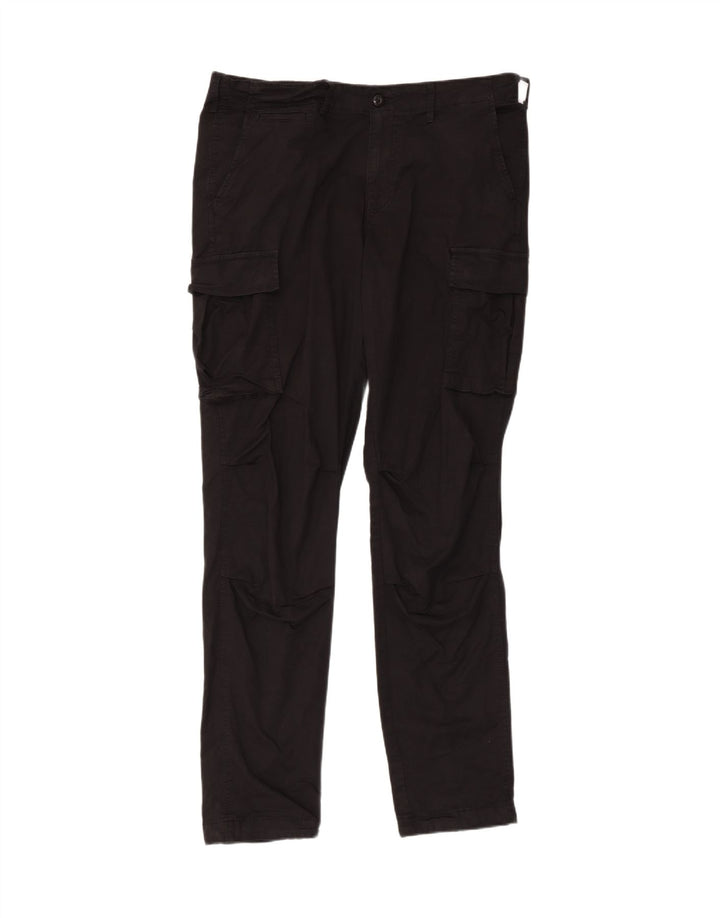 Jack & Jones Herre Slim Cargo Bukser W34 L34 Sort Bomuld
