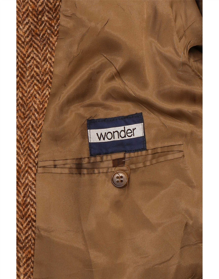 Vintage overfrakke til mænd UK 38 medium brun sildeben