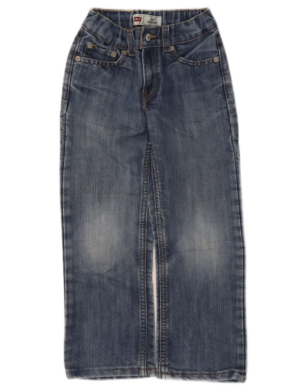 Levi's Boys 514 Straight Jeans 5-6 år W20 L18 Blue Cotton