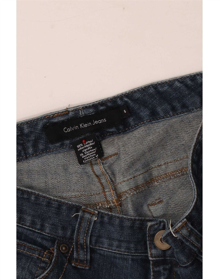 Calvin Klein Dame Bootcut Jeans US 6 Medium W30 L31 Blå Bomuld