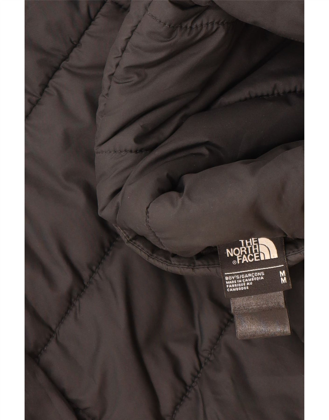 The North Face Boys Hætte Vendbar Polstret Jakke 9-10 År Medium Sort