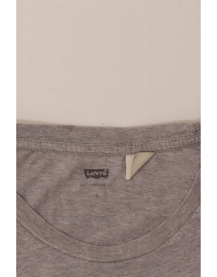 Levi's Herre grafisk T-shirt Top Stor Grå Flecked