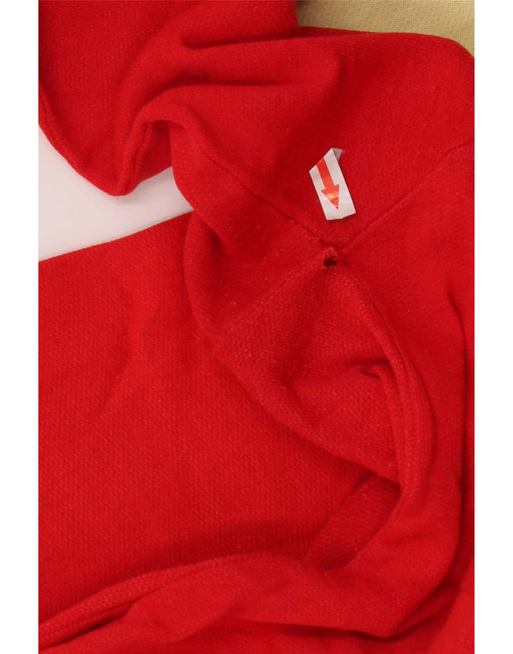 Vintage sweatshirt til mænd, stor rød farveblok