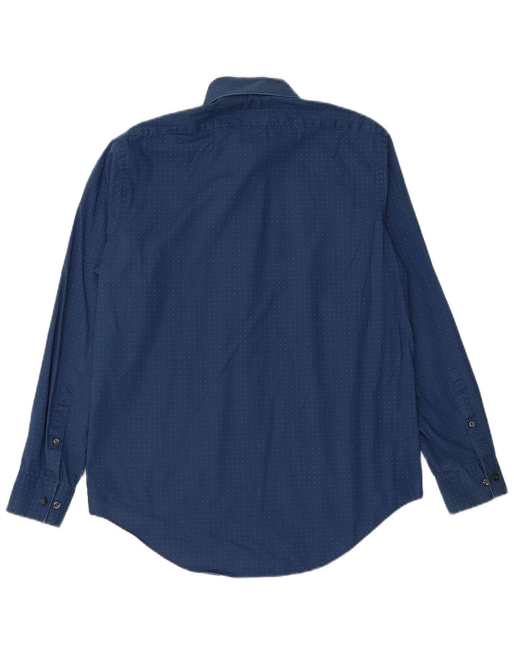 CALVIN KLEIN JEANS Herreskjorte str. 33/32 15 1/2 Medium Blue Spotted