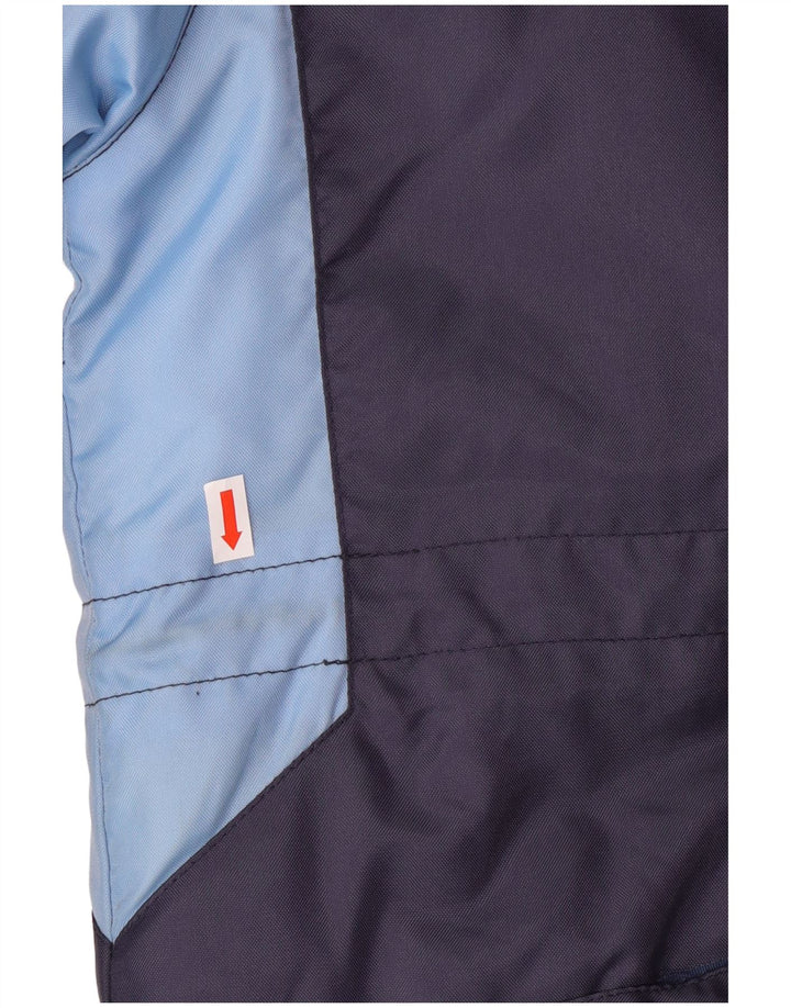 UMBRO Polstret frakke med hætte til mænd UK 38 Medium Navy Blue Colourblock Nylon