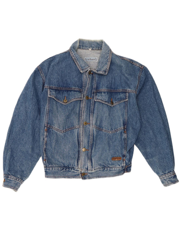 Cacharel Herre denimjakke UK 36 Small Blue Cotton
