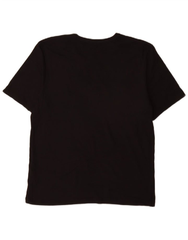 Hugo Boss Dame T-Shirt Top Stor Sort Bomuld