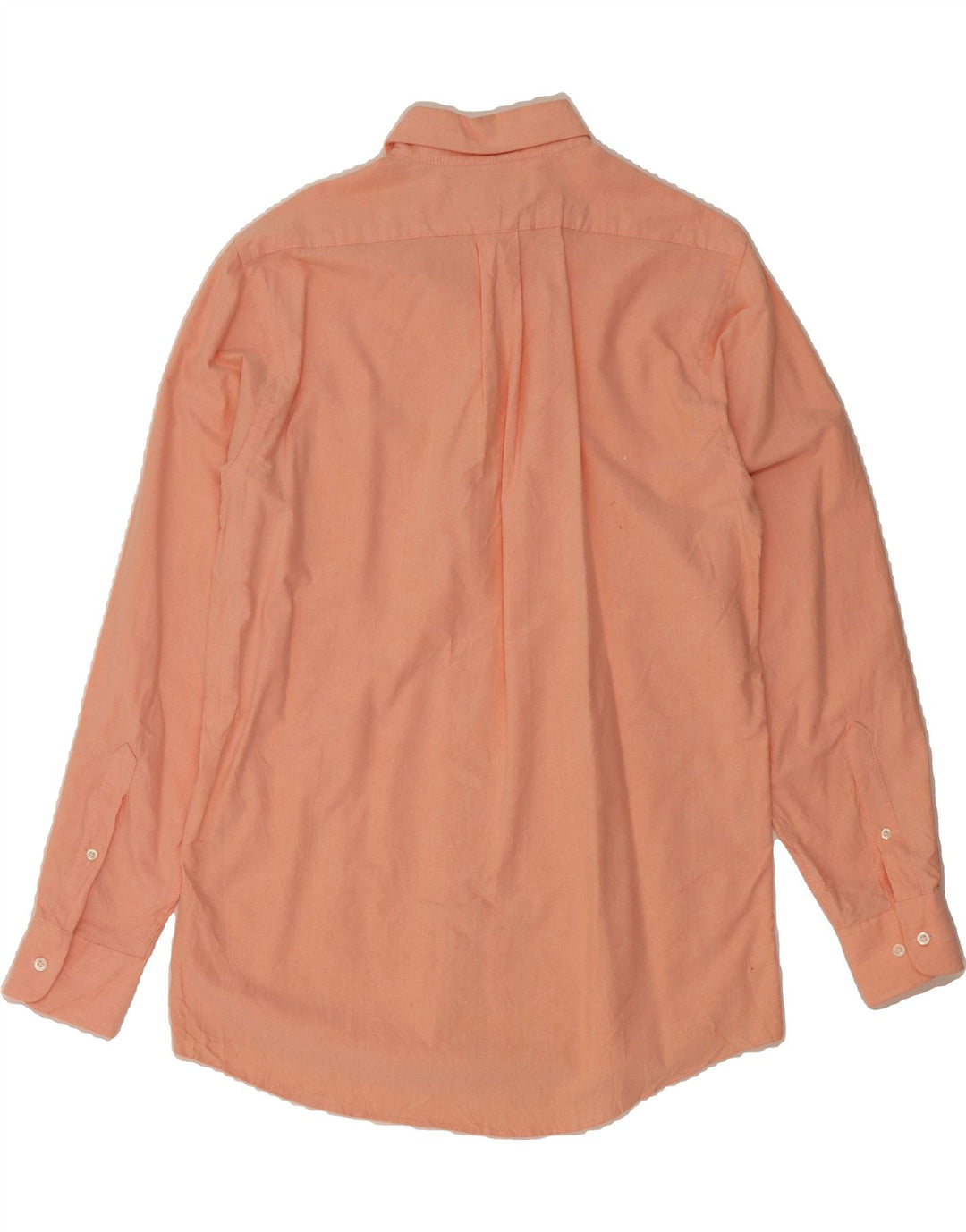 CHAPS Mens Classic Fit Shirt Size 15 1/2 Medium Orange Cotton Vintage Chaps and Second-Hand Chaps from Messina Hembry 