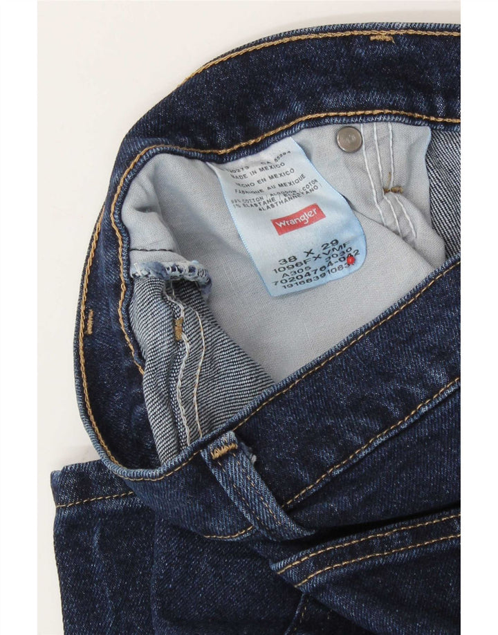 Wrangler Straight Jeans til mænd W38 L29 Marineblå Bomuld