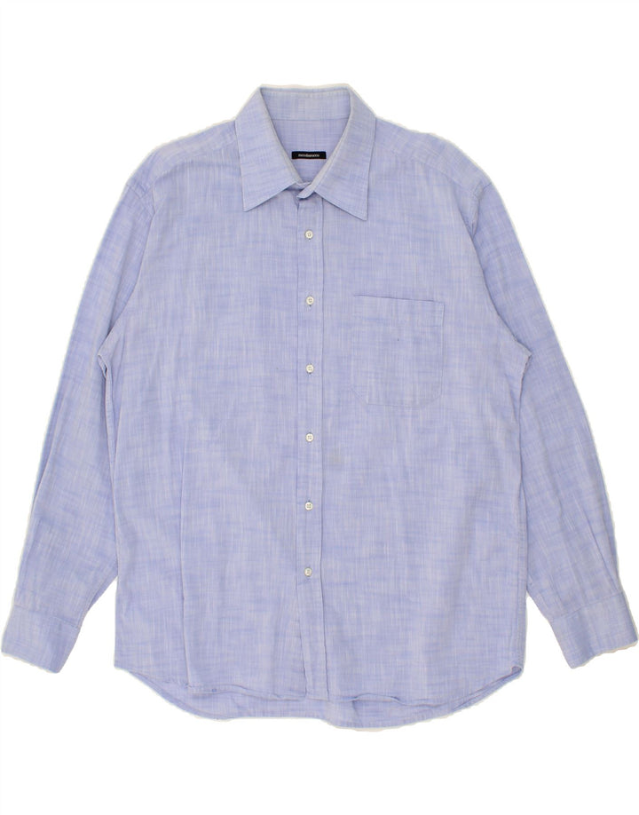 ROCCOBAROCCO Mens Shirt Size 44 17 1/2 XL Blue Vintage Roccobarocco and Second-Hand Roccobarocco from Messina Hembry 