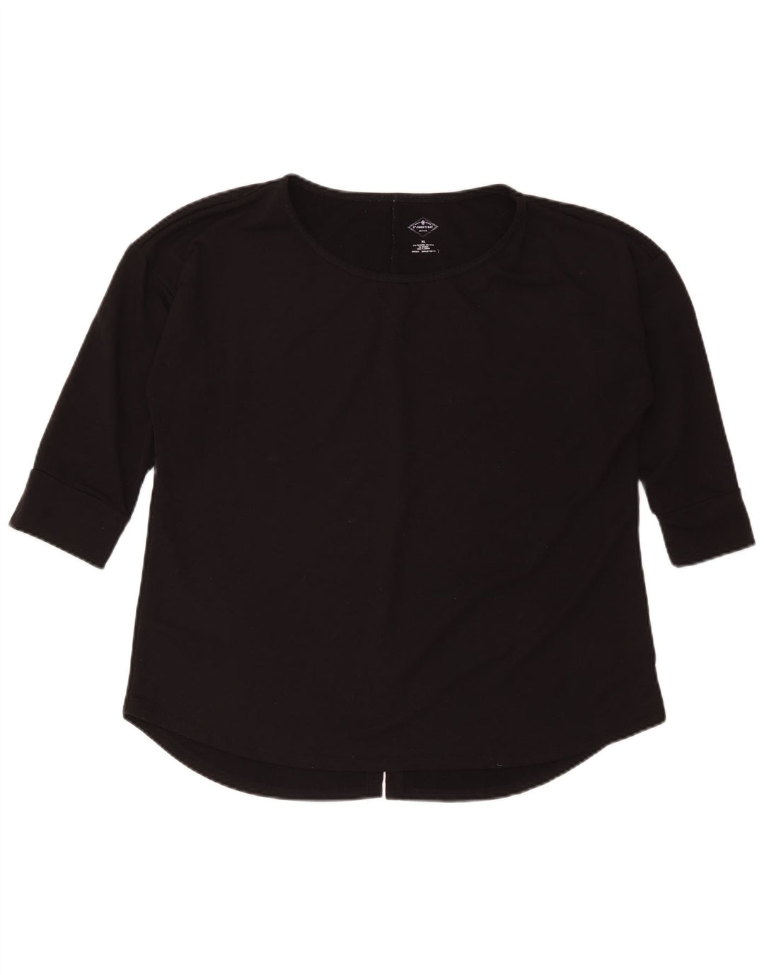 St John's Bay Dame Top 3/4 ærmer UK 18 XL Sort Polyester