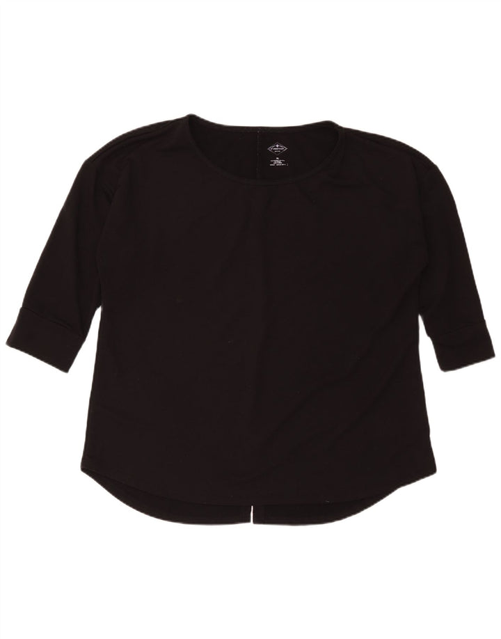 St John's Bay Dame Top 3/4 ærmer UK 18 XL Sort Polyester
