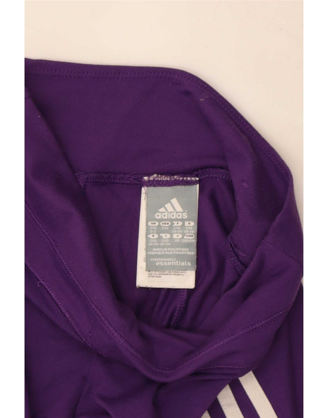 Adidas Dame Climalite Leggings UK 0/2 2XS Lilla Polyester