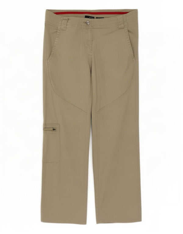 Fila Dame Straight Cargo Bukser UK 14 Large W36 L26 Khaki Cotton