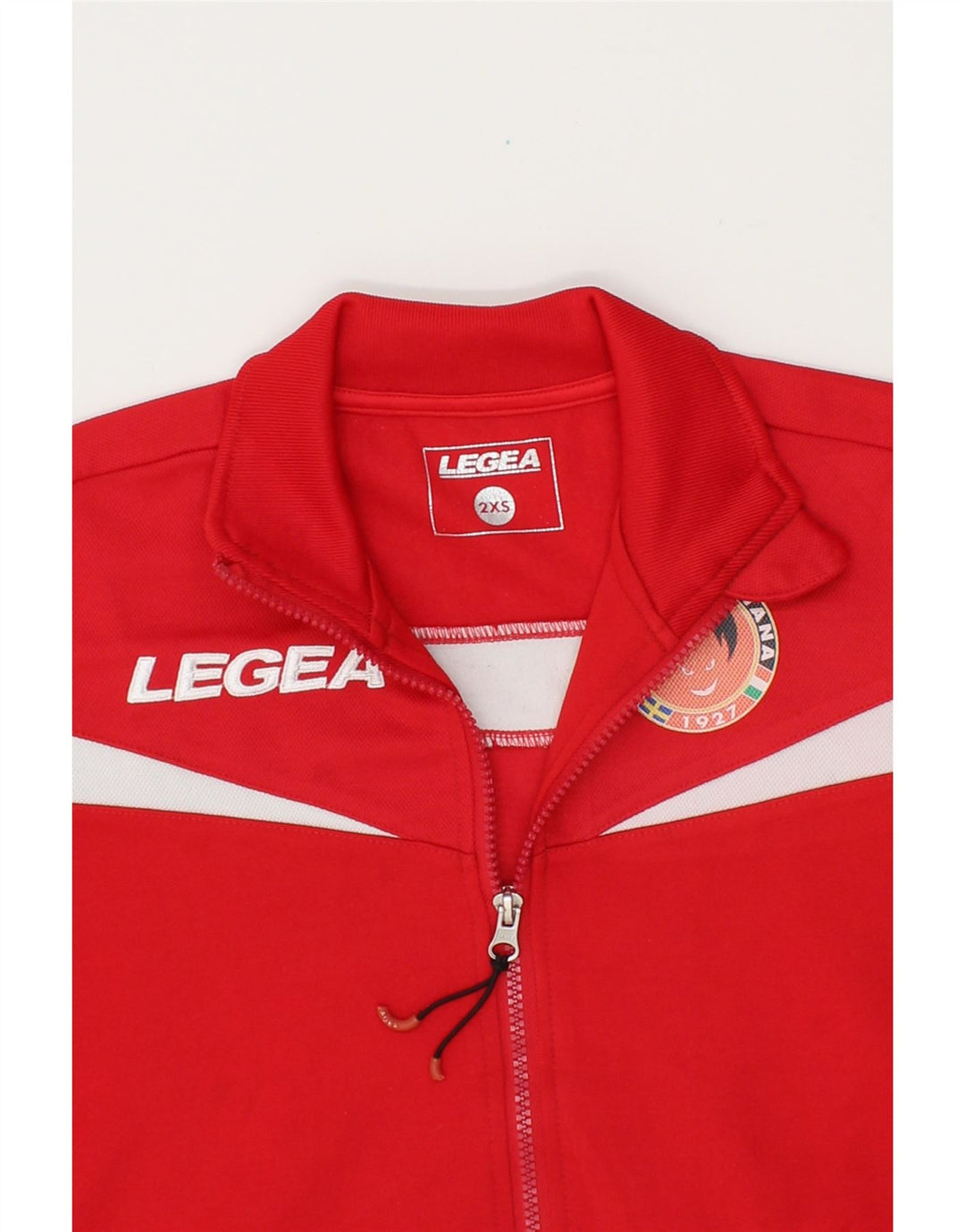 LEGEA Boys Tracksuit Top Jacket 9-10 Years 2XS Red Polyester Vintage Legea and Second-Hand Legea from Messina Hembry 