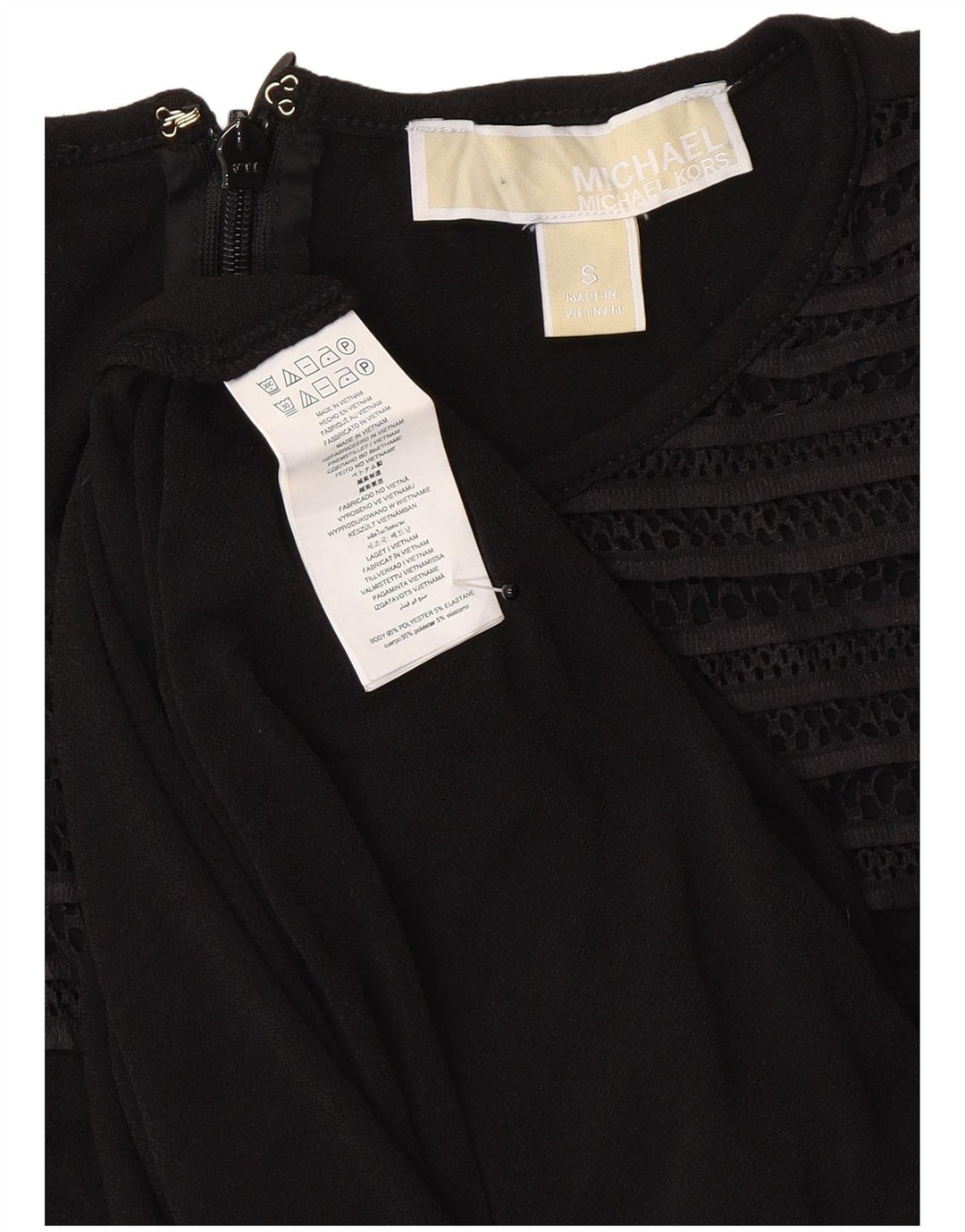 Michael Kors Dame Jumpsuit UK 10 Small Black Polyester