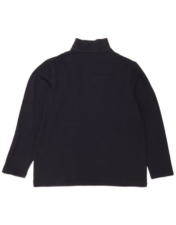 Marks & Spencer Sweatshirt med lynlås til kvinder UK 14 Medium Navy Blue