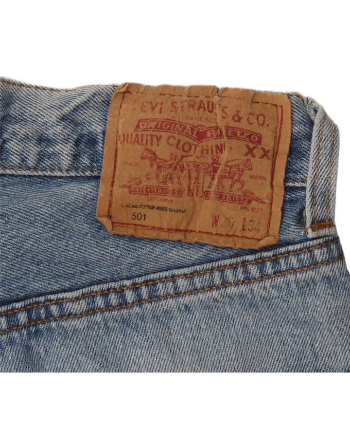 LEVI'S Womens 501 Denim Shorts W30 Medium Blue Vintage Levi's and Second-Hand Levi's from Messina Hembry 