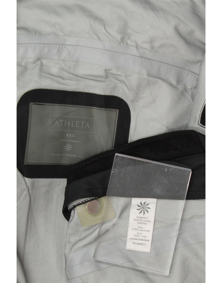 ATHLETA Womens Hooded Raincoat UK 2 2XS Navy Blue Polyester Vintage Athleta and Second-Hand Athleta from Messina Hembry 