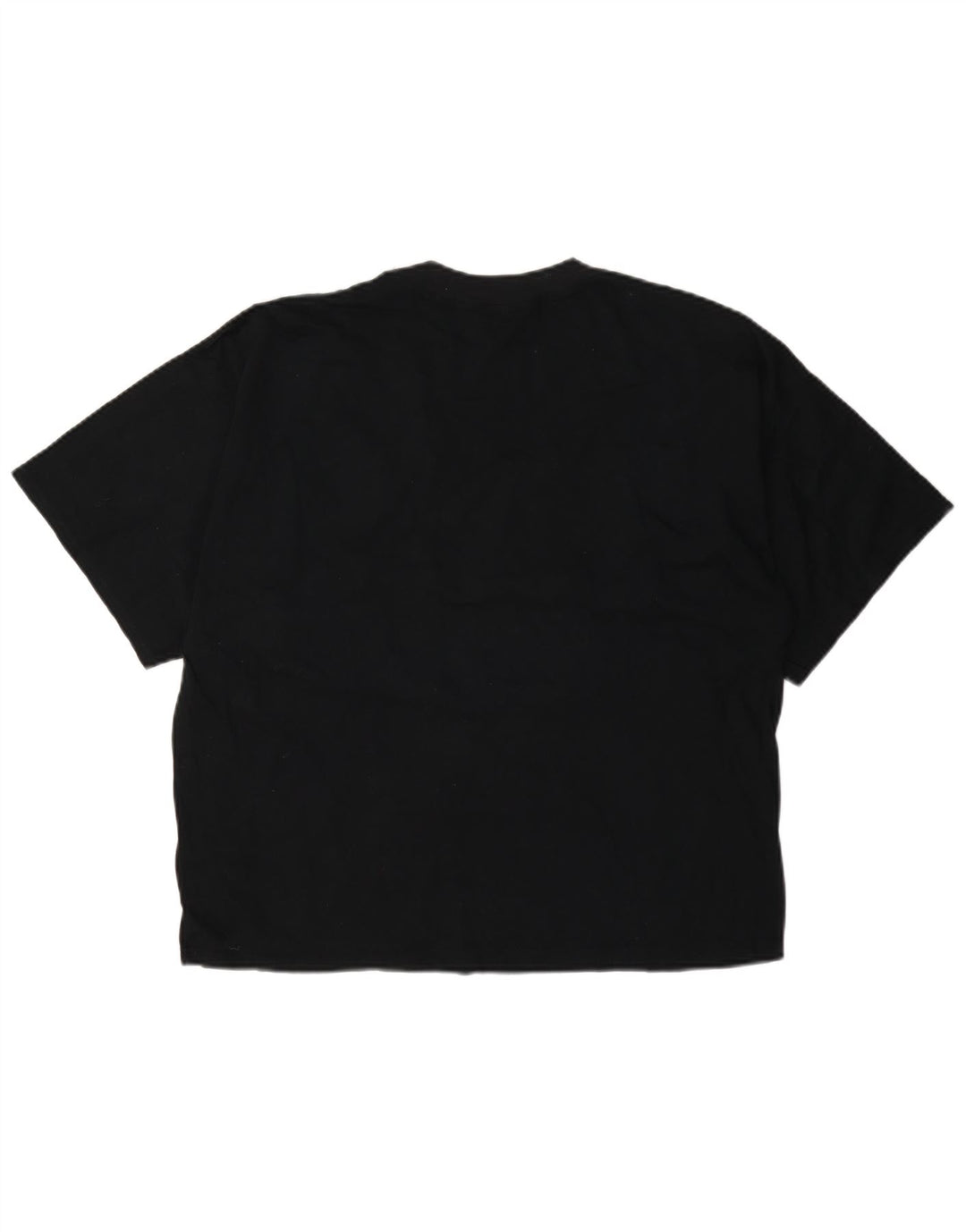 Vintage Dame Grafisk T-Shirt Top IT 44 Medium Sort Bomuld
