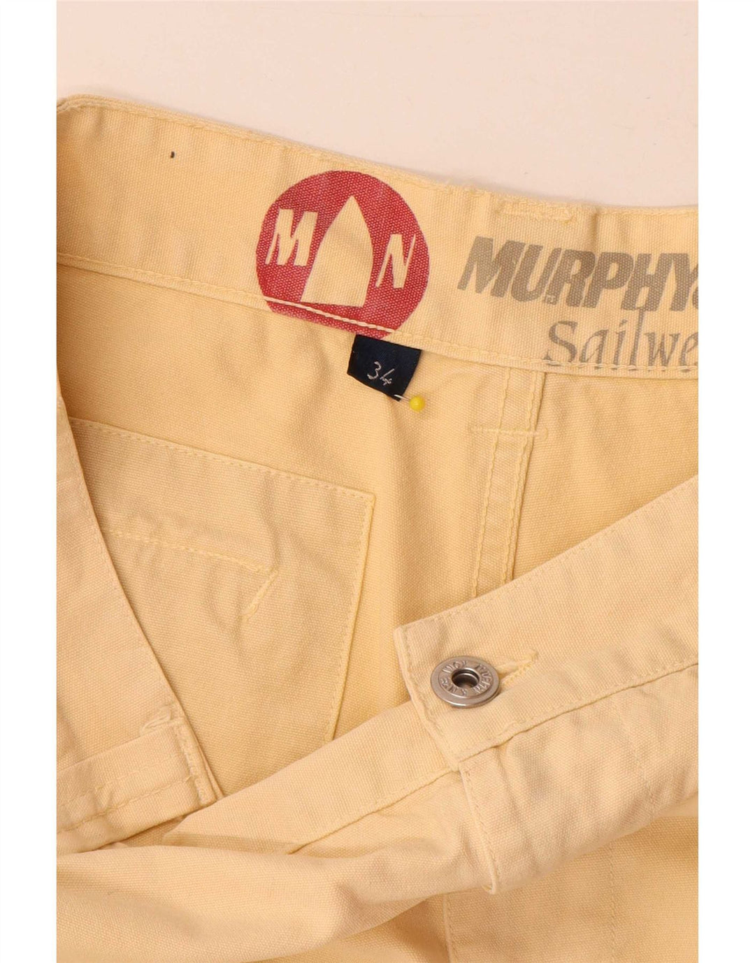 Murphy & Nye Herre Chino Shorts W34 Large Beige Bomuld