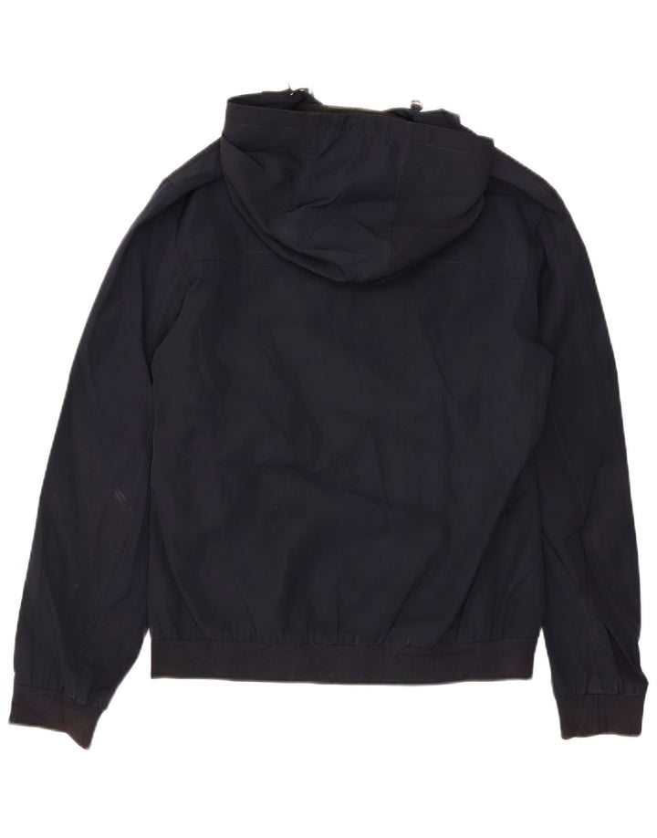 REISS Bomberjakke med hætte til mænd UK 38 Medium Navy Blue Polyester