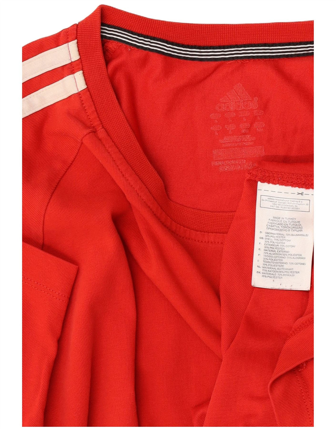 Adidas Herre Climalite T-Shirt Top Stor Rød Bomuld