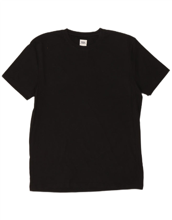 ZARA Herre Slim Fit T-Shirt Top XL Sort