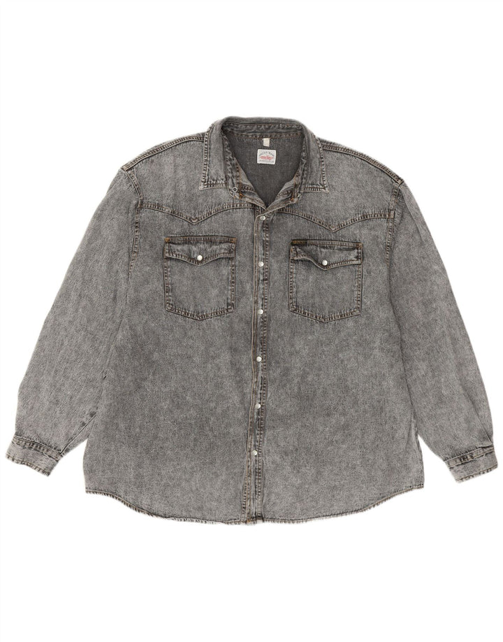 Arizona Herre denimskjorte XL Grå bomuld