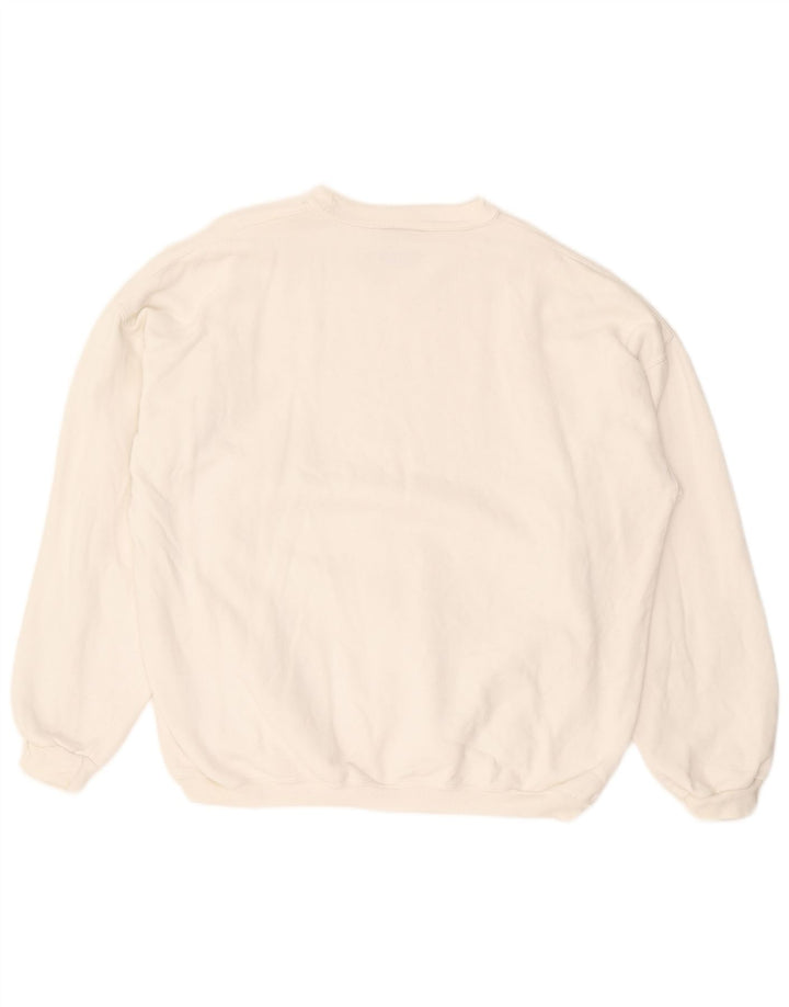 RIFLE Herre Sweatshirt Jumper Stor Hvid Bomuld