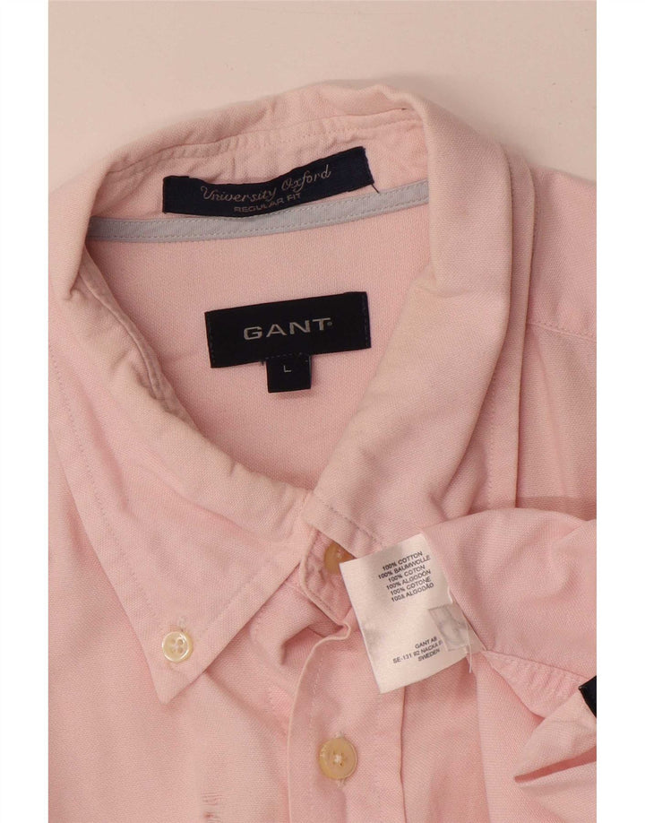 Gant Herre Regular Fit Skjorte Large Pink Bomuld