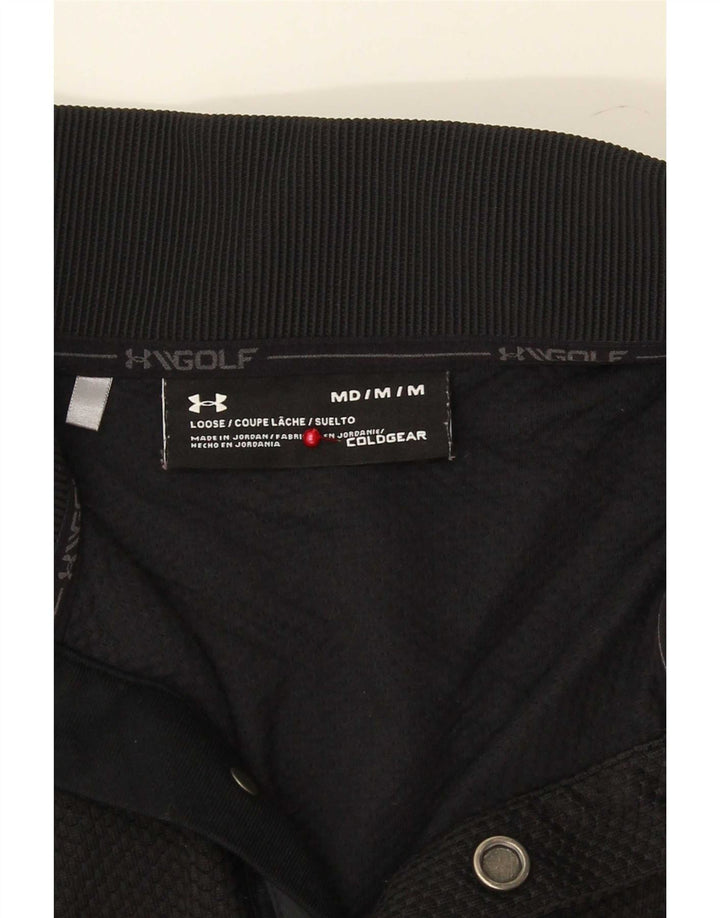 Under Armour Dame Cold Gear Pullover Træningsdragt Top UK 14 Medium Sort