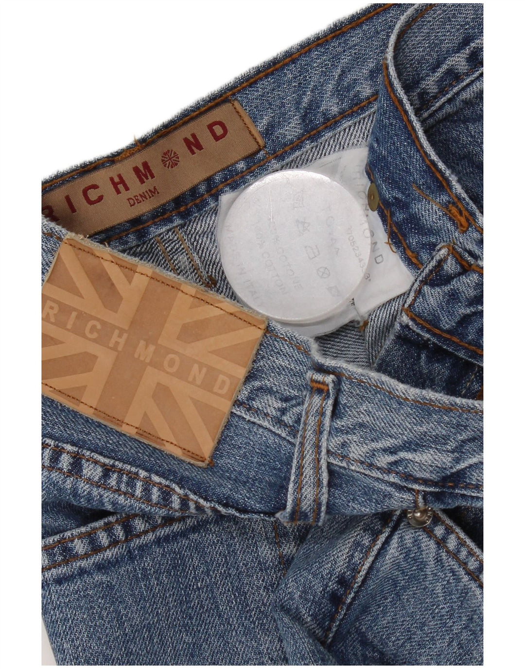 Richmond Dame Grafisk Bootcut Jeans IT 44 Medium W30 L32 Blå Bomuld