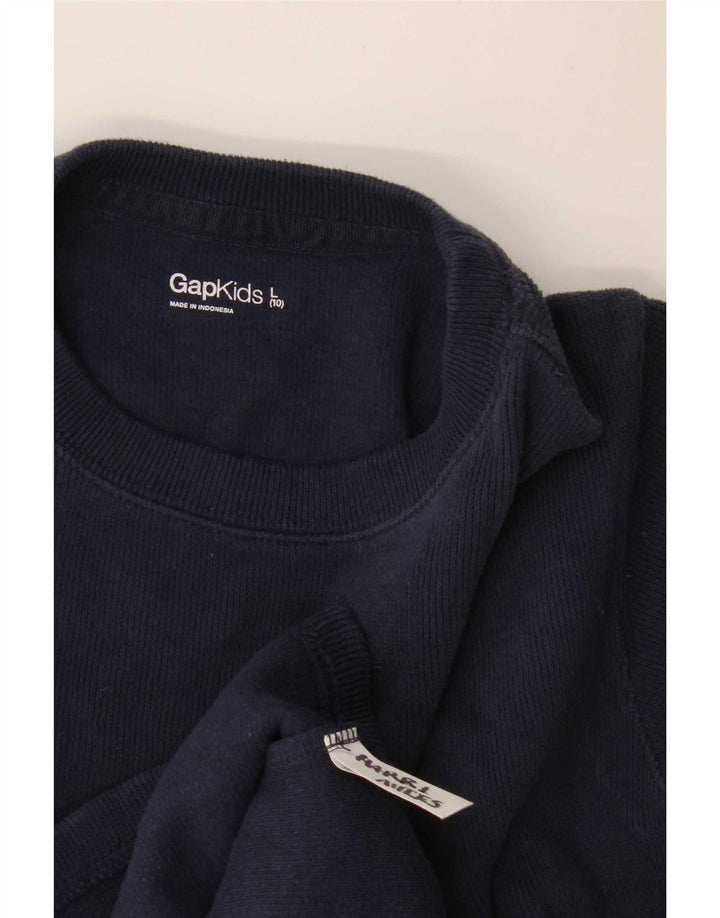 Gap Boys Top Langærmet 9-10 År Large Navy Blue