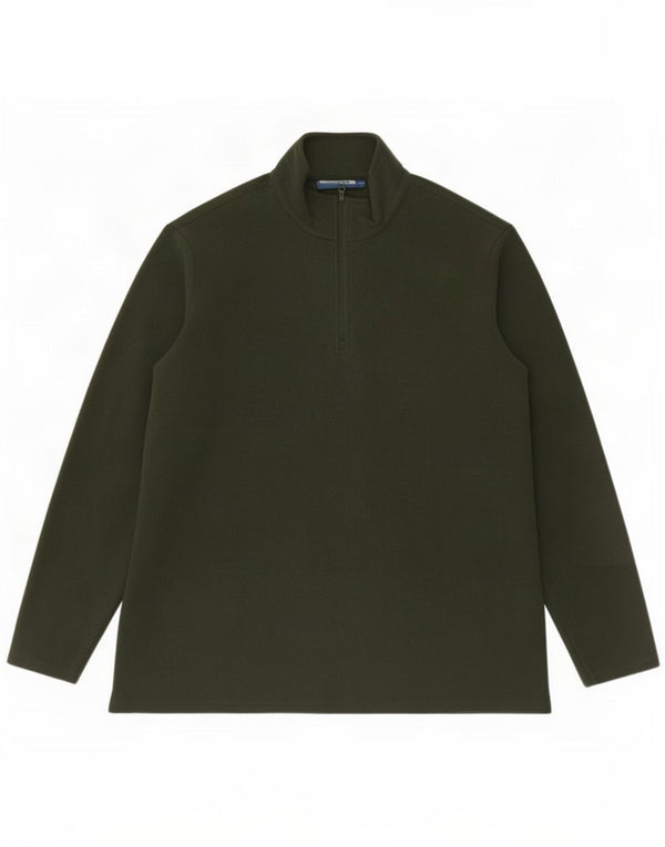 Mountain Warehouse Fleecetrøje til mænd med lynlås XL Khaki