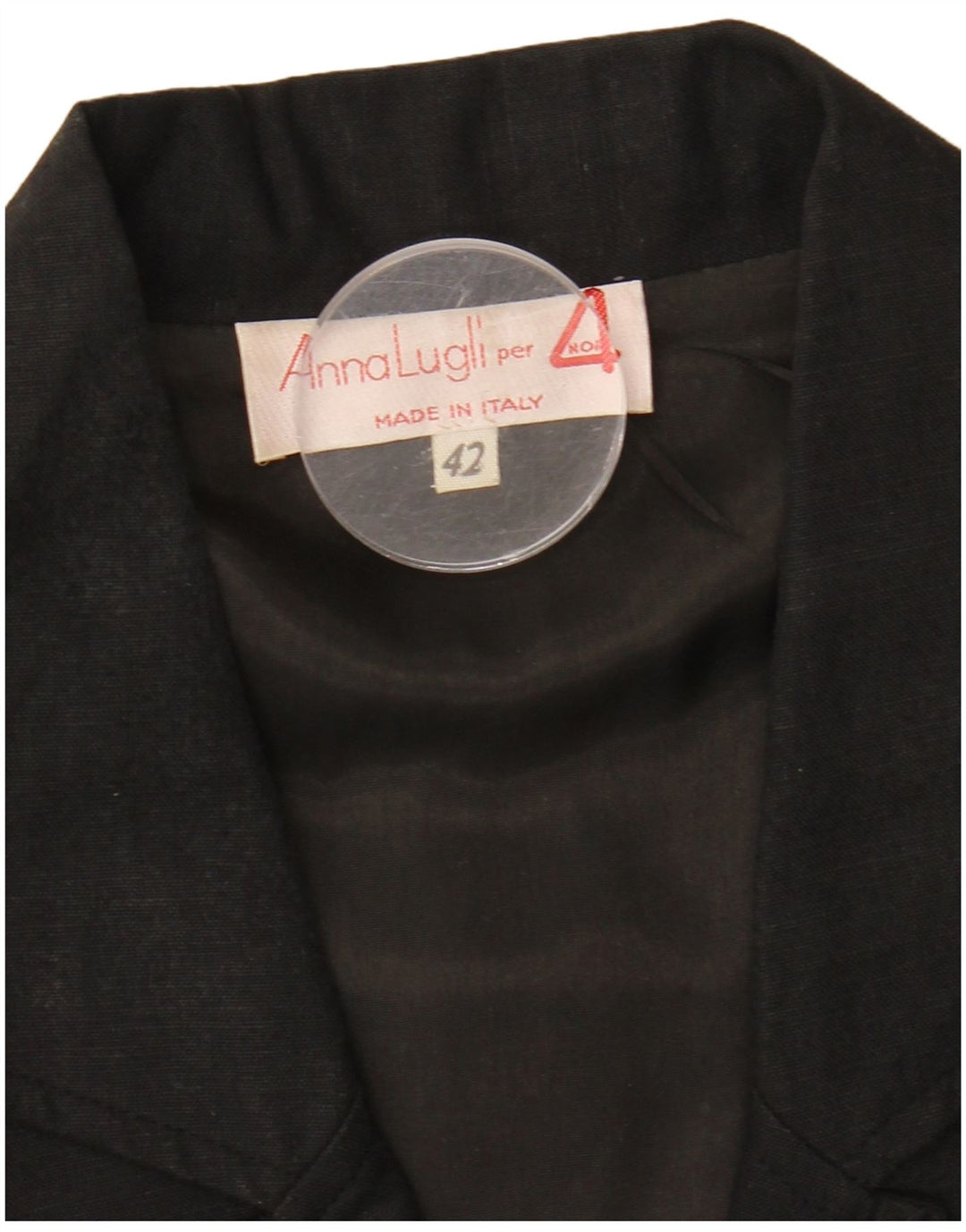 Anna Lugli Dame Dobbeltradet Blazer Jakke IT 42 Medium Sort Floral