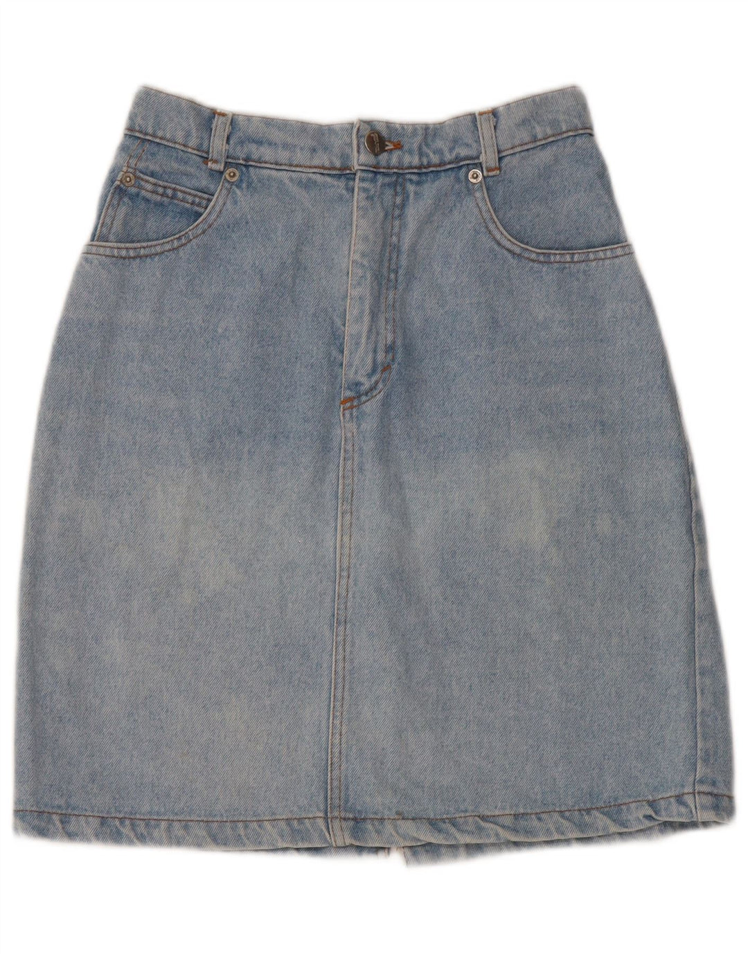 DE VILLE Dame Denim Nederdel W30 Medium Blue Bomuld