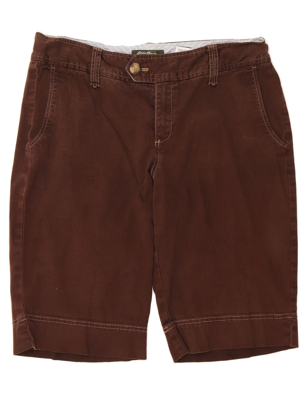 EDDIE BAUER Womens Chino Shorts US 10 Large W34 Brown Cotton Vintage Eddie Bauer and Second-Hand Eddie Bauer from Messina Hembry 