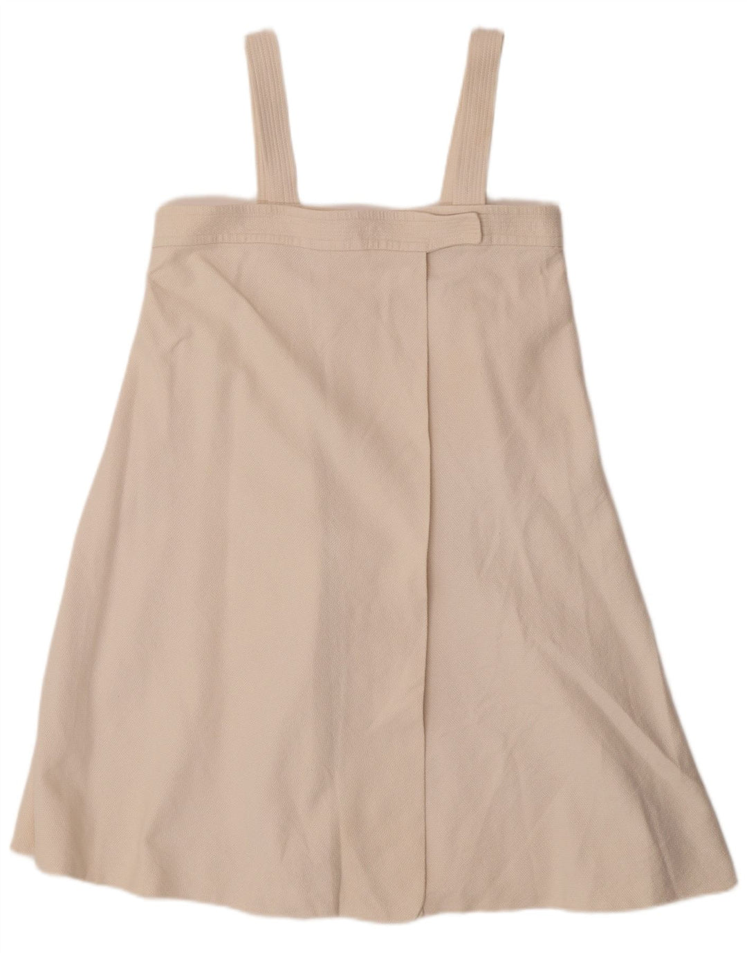 Chloe Dame Pinafore Dress IT 38 XS Off White Bomuld