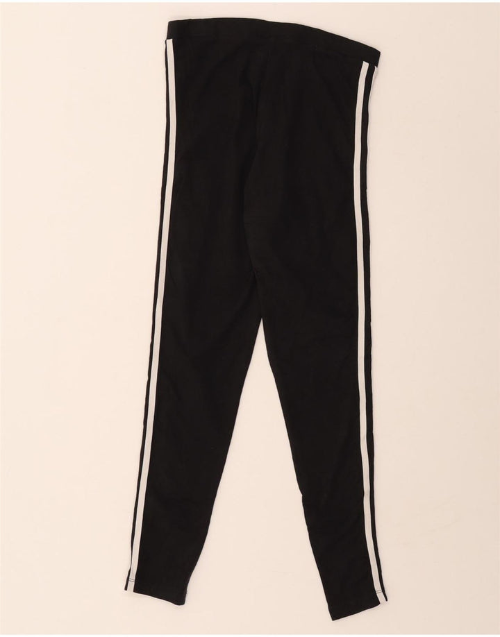 ADIDAS Womens Leggings UK 8 Small Black Cotton Vintage Adidas and Second-Hand Adidas from Messina Hembry 