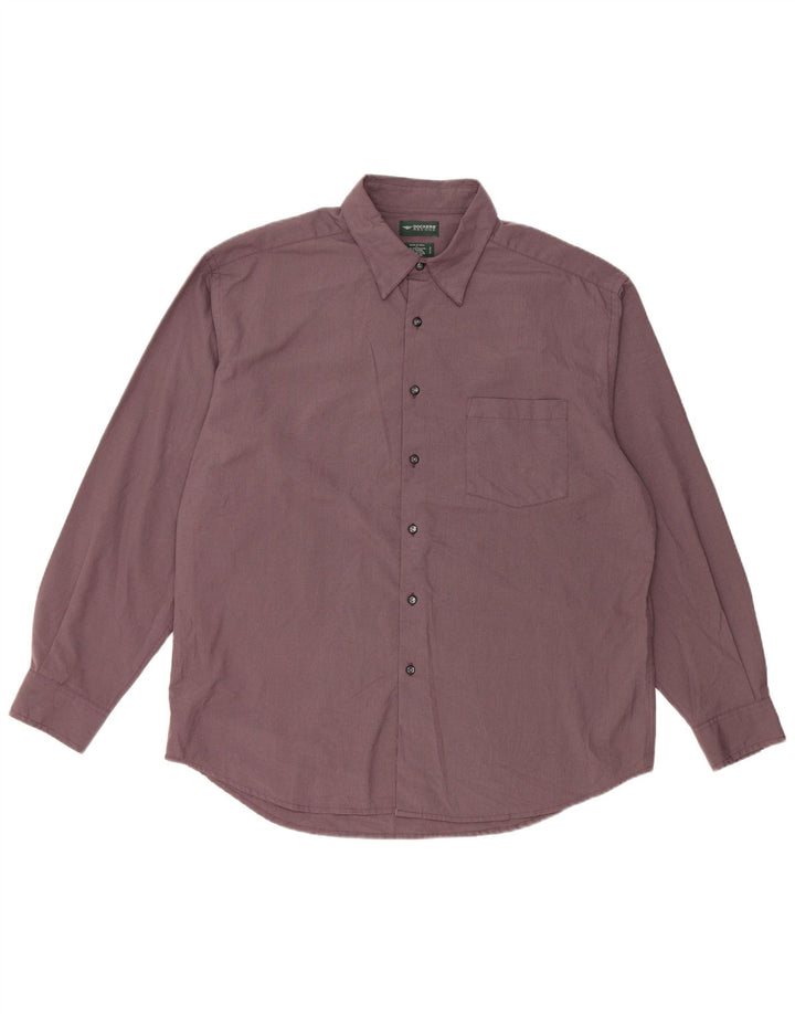 DOCKERS Flanelskjorte til mænd Stor lilla Houndstooth Polyester
