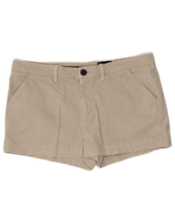 Superdry Chino Shorts til kvinder UK 12 Medium W34 Beige Bomuld