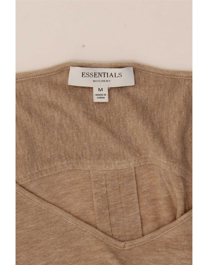 Essentials Dame Top Langærmet UK 12 Medium Beige Flecked