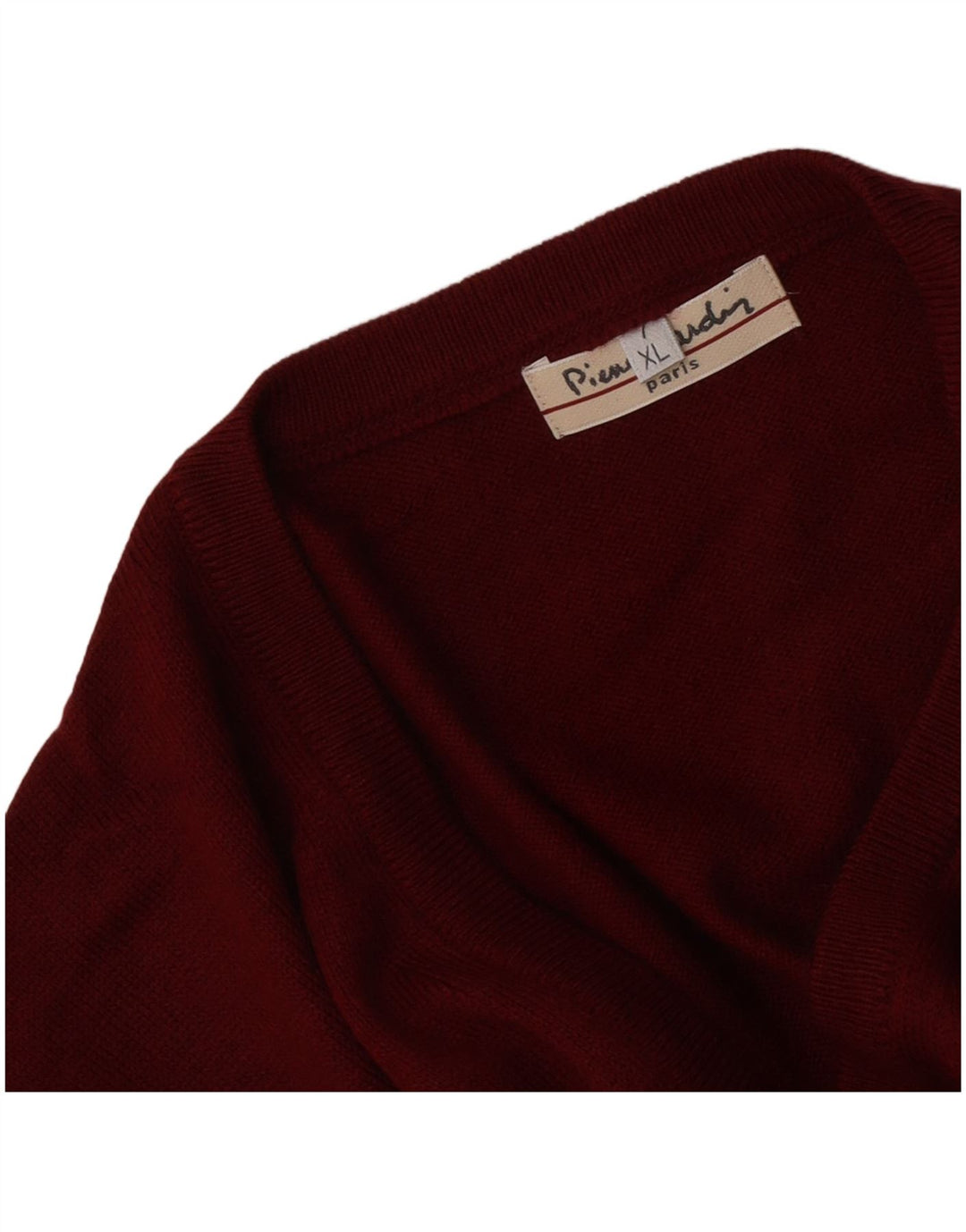 Pierre Cardin Herre V-hals sweater XL Rød