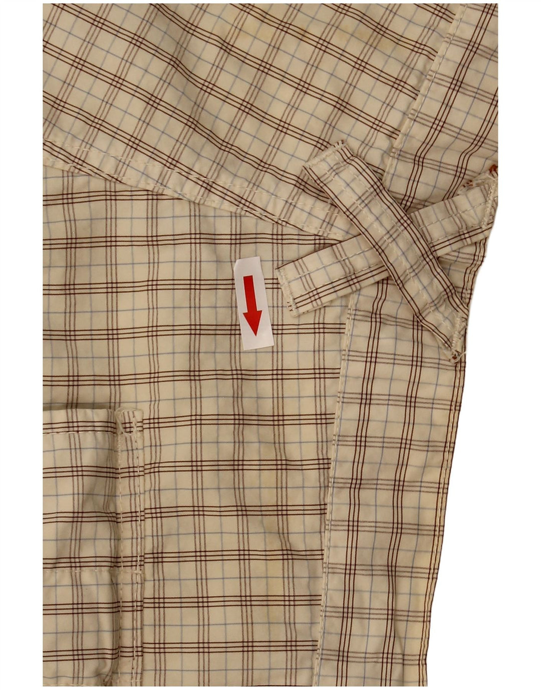 Sail Exp Herre Cargo Shorts IT 50 Large W34 Beige Plaid Bomuld