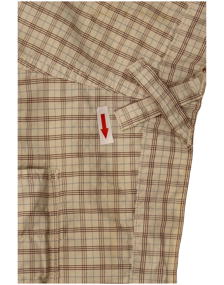 Sail Exp Herre Cargo Shorts IT 50 Large W34 Beige Plaid Bomuld