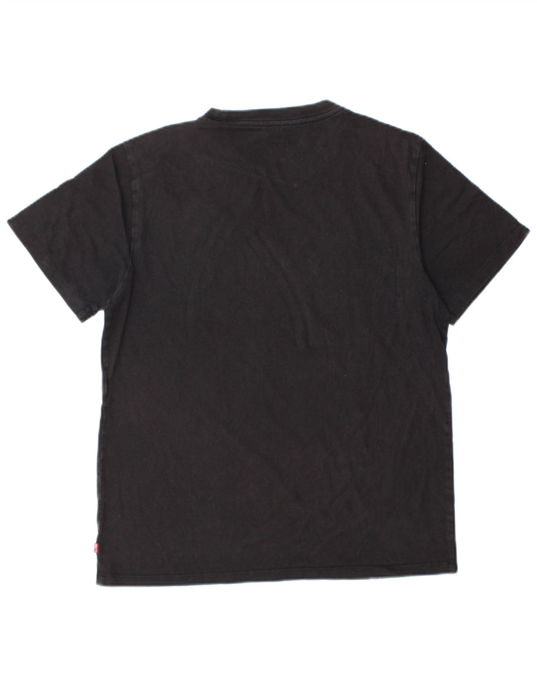 Levi's Dame Standard Grafisk T-Shirt Top UK 14 Medium Sort